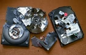 broken hard disk