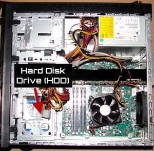 Desktop computer internal SATA disk