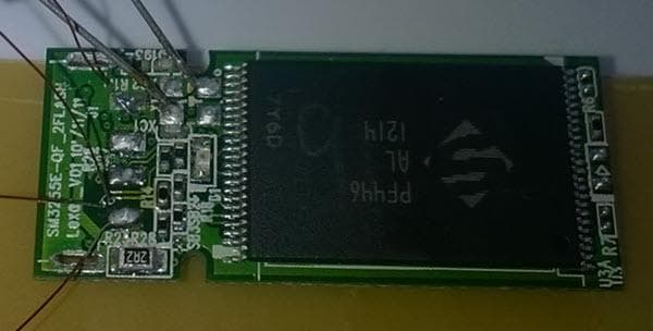 Damaged USB micro controller on repair